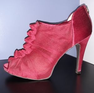 Nine West Peep Toe Platform Booties